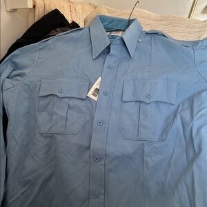 NWT BLUE Horace Small Deputy Uniform Shirt Size 16.5-35 For Military Police EMT